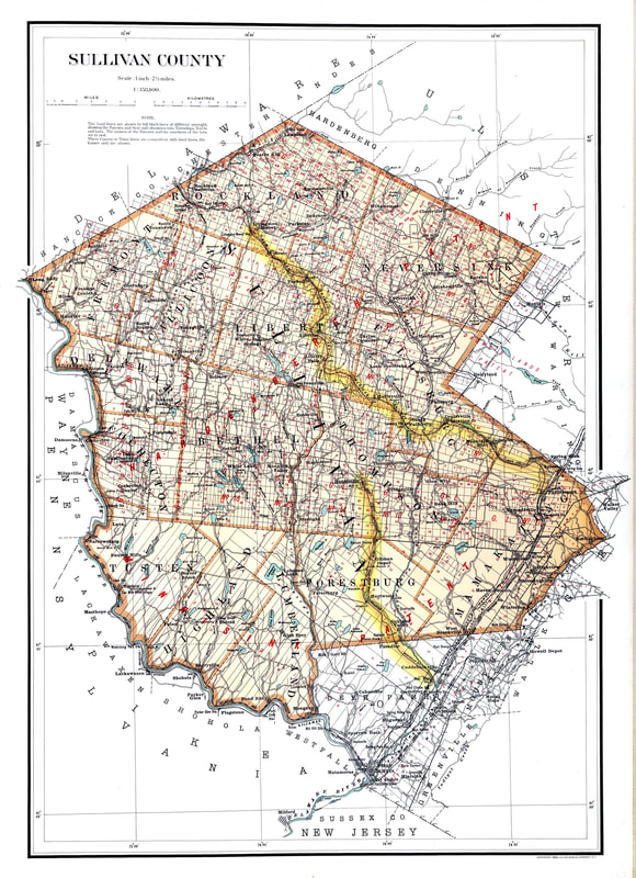 Map: Railroad, 1864. /N'Railway And County Map Of The Southern